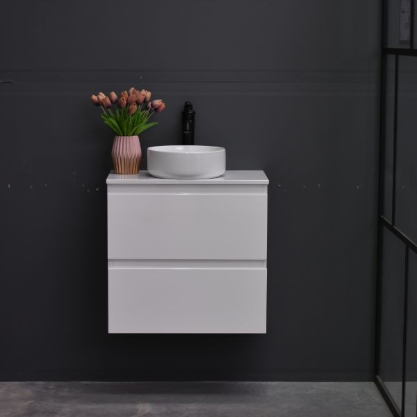 Slim X 600mm Narrow Bathroom Vanity Wall Hung