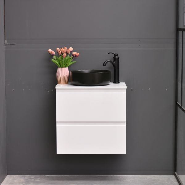 Slim X 600mm Narrow Bathroom Vanity Wall Hung