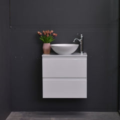 Slim X 600mm Narrow Bathroom Vanity Wall Hung