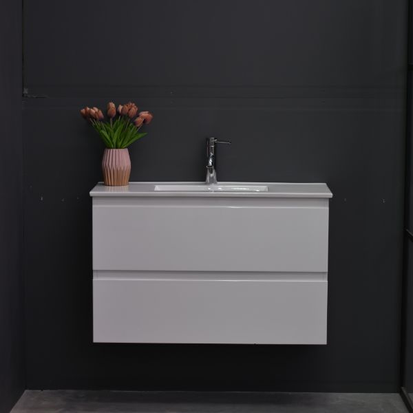 Slim X 900mm Narrow Bathroom Vanity Wall Hung