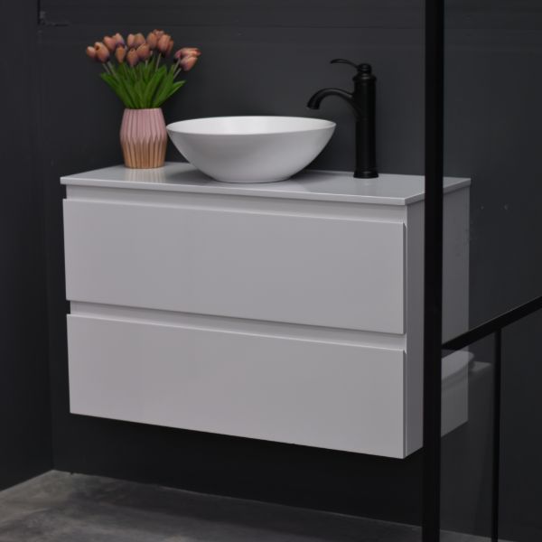 Slim X 900mm Narrow Bathroom Vanity Wall Hung