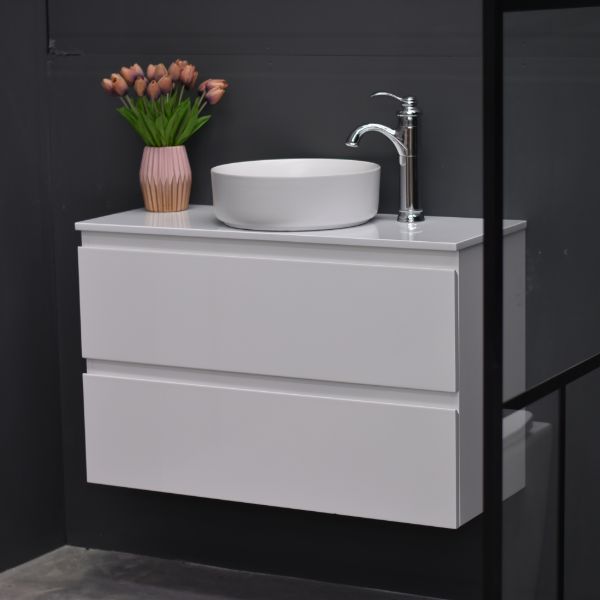 Slim X 900mm Narrow Bathroom Vanity Wall Hung