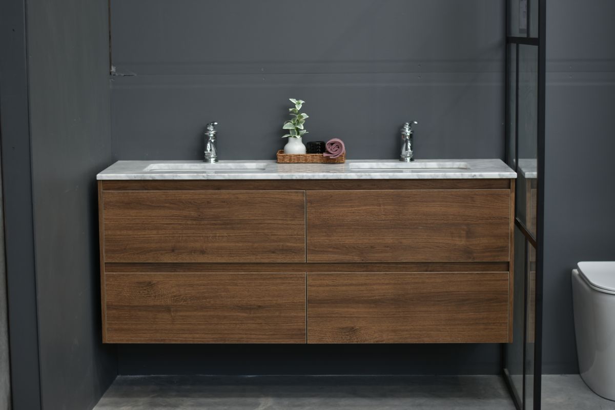 MEL WALL HUNG 1500mm timber Look Vanity (FREE DELIVERY UNAVAILABLE ON CLEARANCE ITEMS)