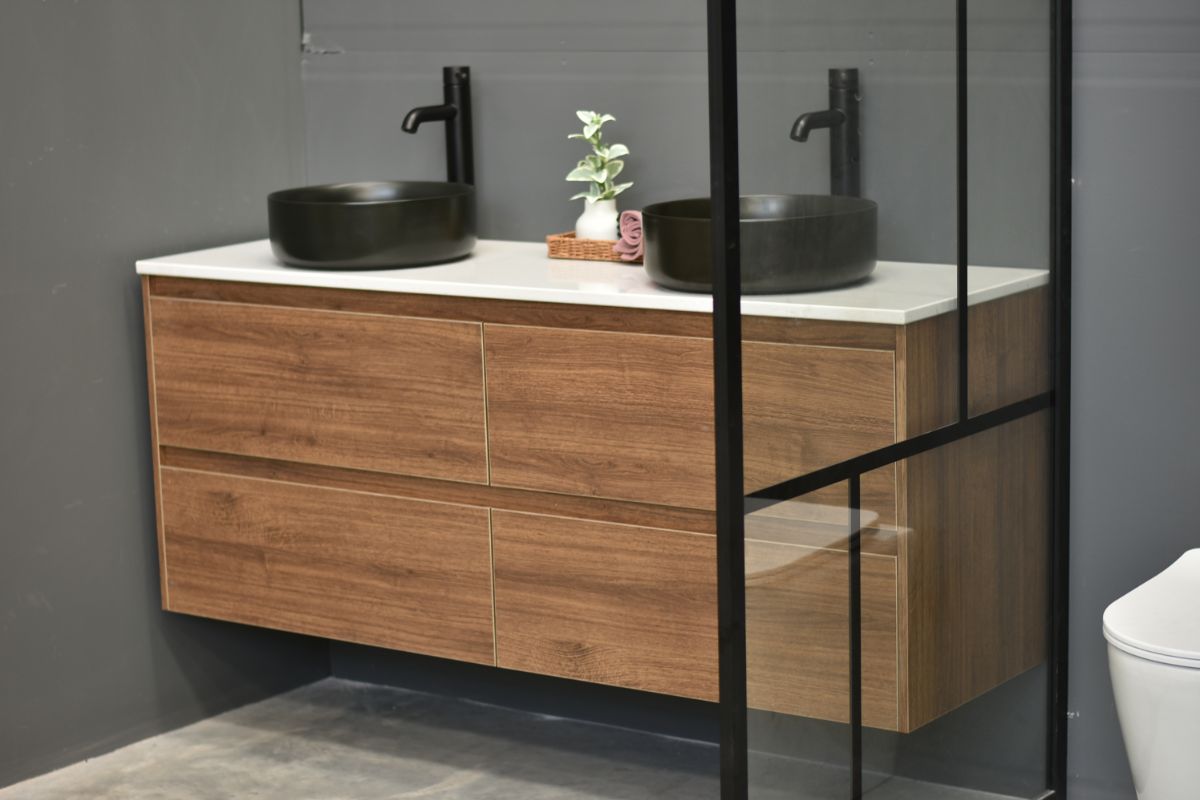 MEL WALL HUNG 1500mm timber Look Vanity (FREE DELIVERY UNAVAILABLE ON CLEARANCE ITEMS)