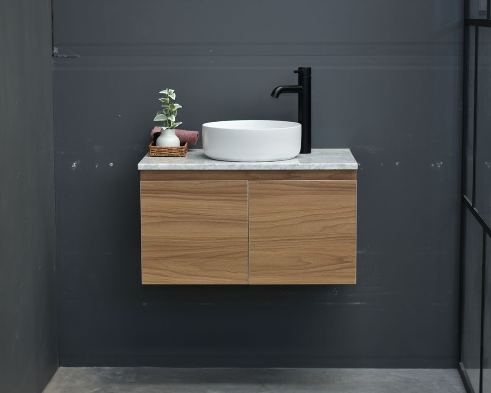 MALOO 750mm Timber Look Wall Hung Bathroom Vanity