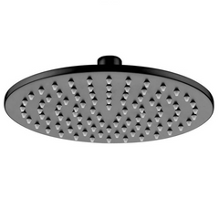 ECT DOCCIA 200mm Brass Shower Head Matte Black - SH F0801BK