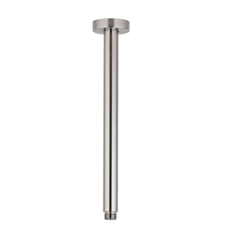 ECT Straight Ceiling Dropper Shower Arm Brushed Nickel 400mm - SH G009BN