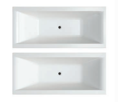 ELITE Island Bath LOW profile 1700mm MATTE white Acrylic (Copy)