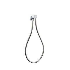 Esperia Chrome Square Shower Holder Wall Connector & Hose - sr27-n.01