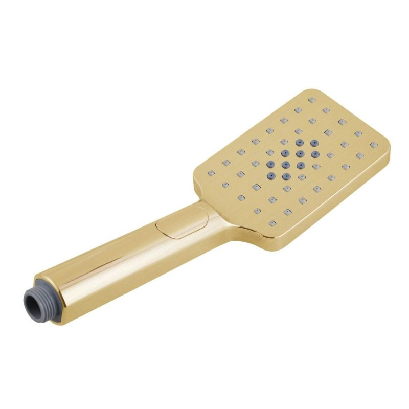 Esperia Square 3 Functions Brushed Yellow Gold Hand Shower Spray - hs8s.04