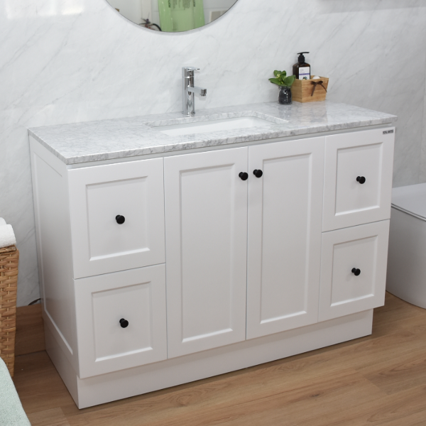 George 1200mm Hampton Shaker Style Freestanding Bathroom Vanity