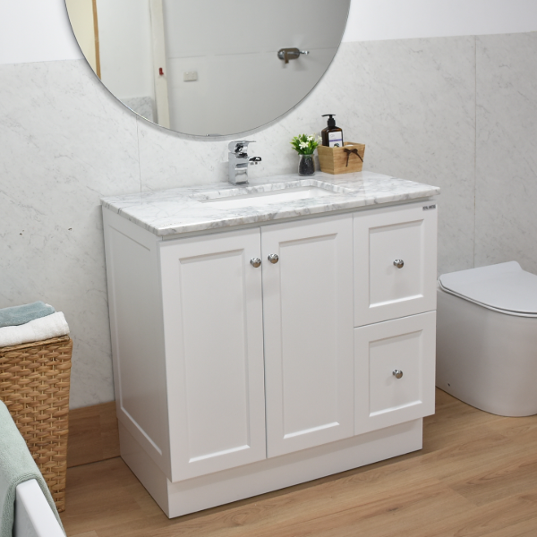 George 900mm Hampton Shaker Style Freestanding Bathroom Vanity