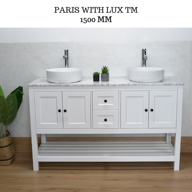 PARIS 1500mm Bathroom Vanity Double Basin