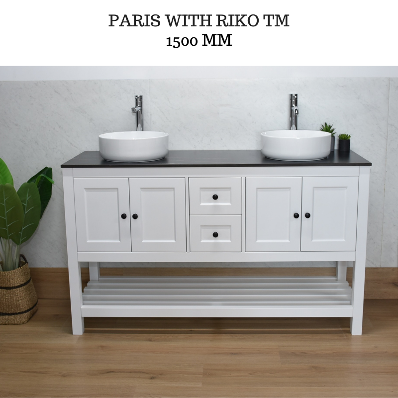 PARIS 1500mm Bathroom Vanity Double Basin