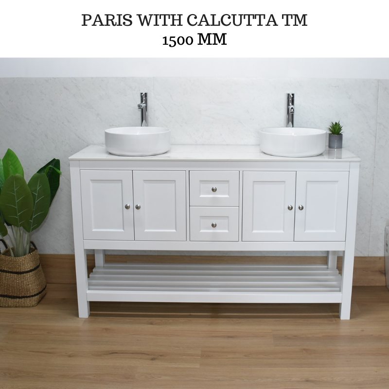 PARIS 1500mm Bathroom Vanity Double Basin