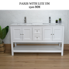 PARIS 1500mm Bathroom Vanity Double Basin