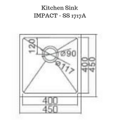 Stainless Steel Kitchen/ Laundry Sink - SS 1717A