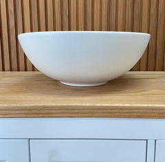 IVIE MATTE WHITE BASIN LARGE ROUND 400mm