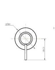 JESS WT 509CBK Pin Handle Shower Mixer- BLACK