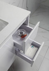 Alice 750mm Finger Pull Wall Hung Bathroom Vanity Cabinet