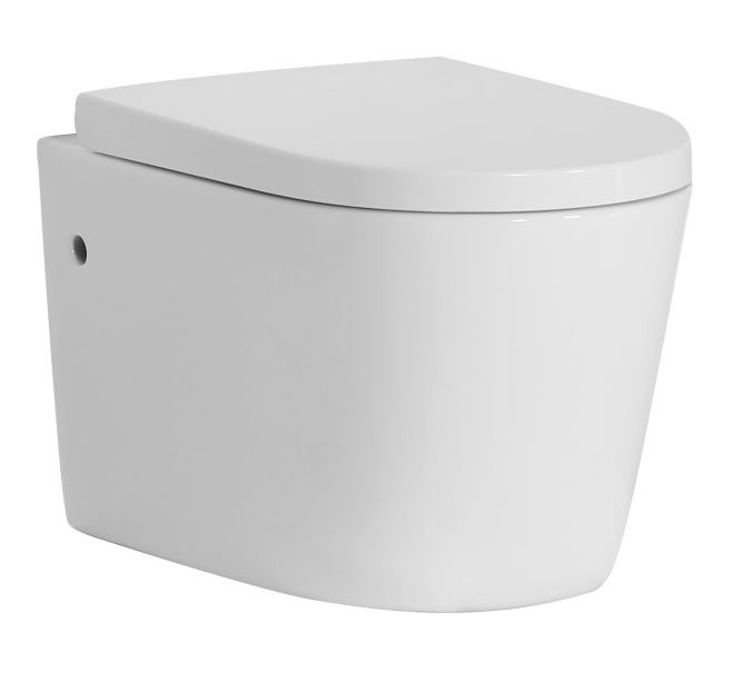 ZUMI Avis wall Hung Rimless Toilet- Gloss White