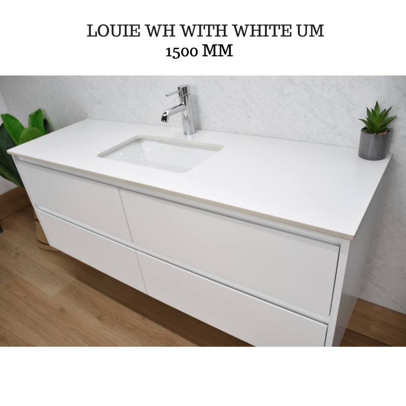 LOUIE WALL HUNG 1500mm Bathroom Vanity Single Basin