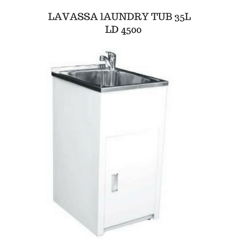 LD4500A Lavassa Laundry Trough& Cabinet 35L