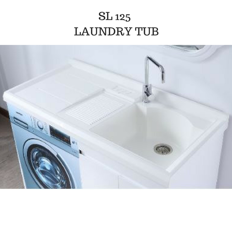 SL125 Laundry Tub with cabinet