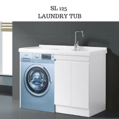 SL125 Laundry Tub with cabinet
