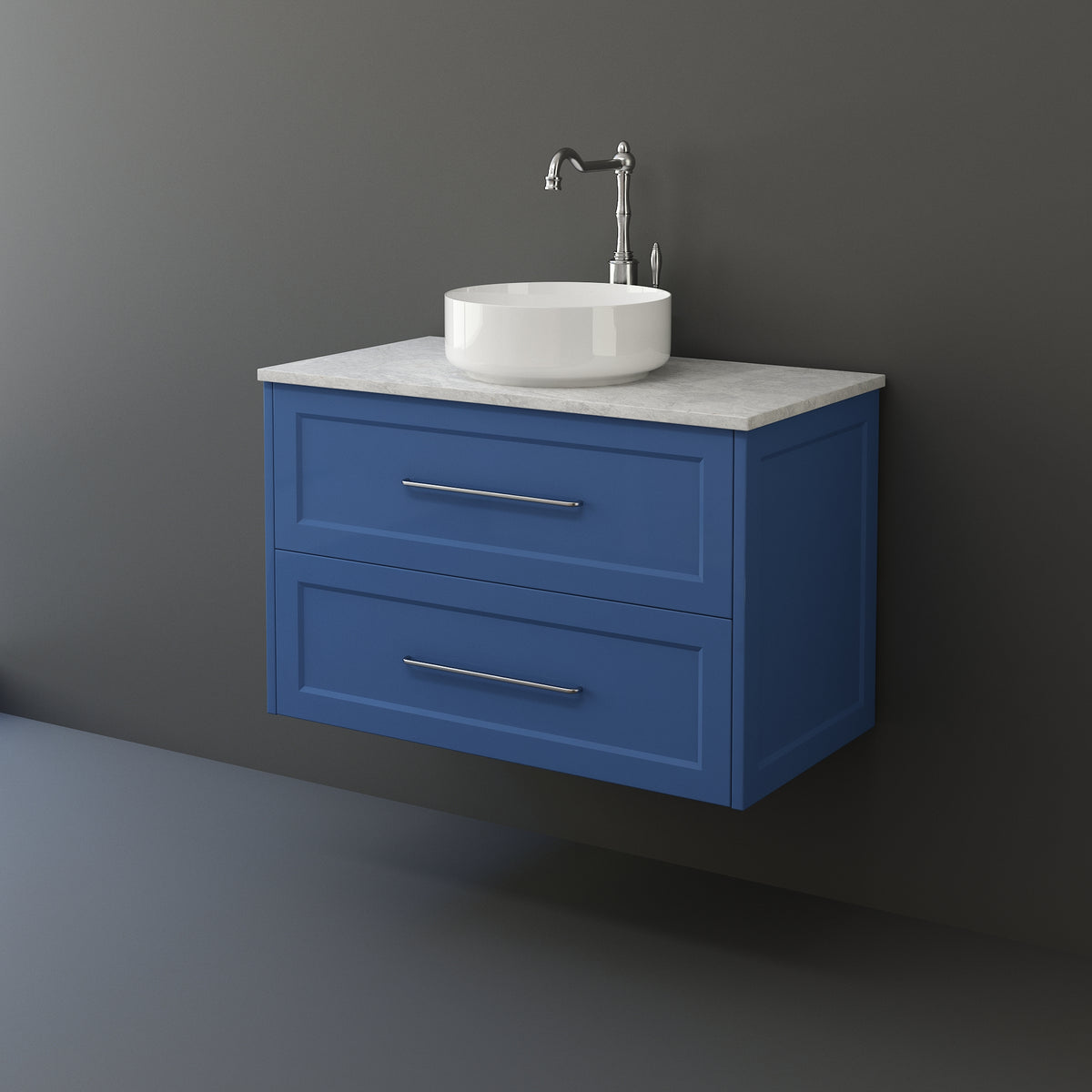 Buy Lily Wall Hung Bathroom Vanity in ANY COLOUR - ALL SIZES Online ...