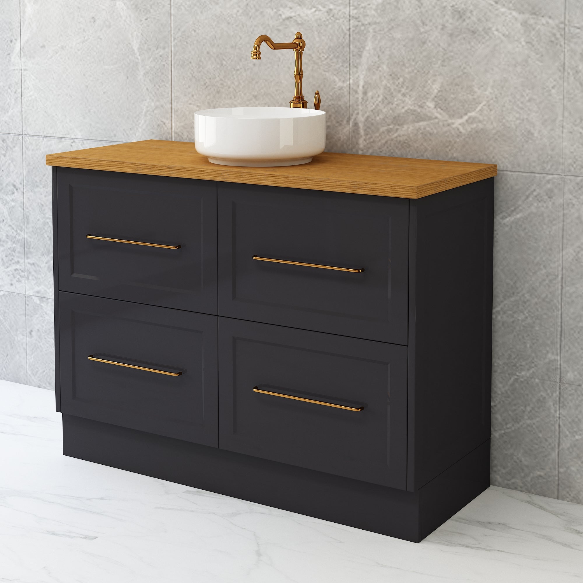 George Freestanding Bathroom Vanity in ANY COLOUR - ALL SIZES