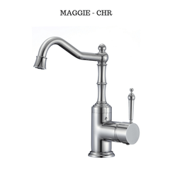 MAGGIE Classic Style Basin Mixer Polished Chrome