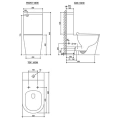 Zumi - Mezio rimless toilet