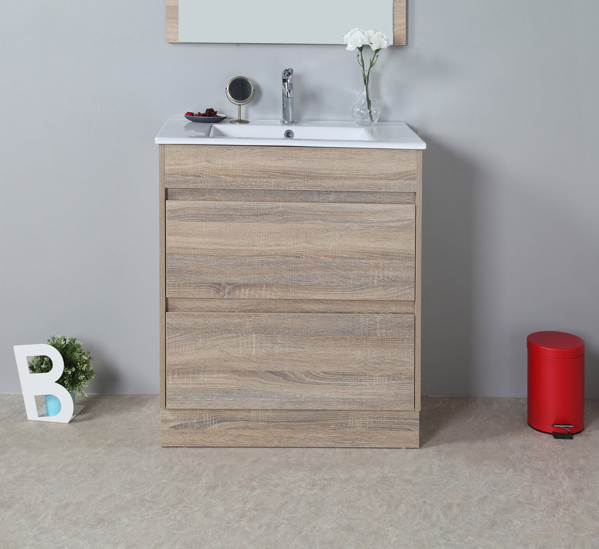 Leo 750 Freestanding Timber-look-bathroom-vanity