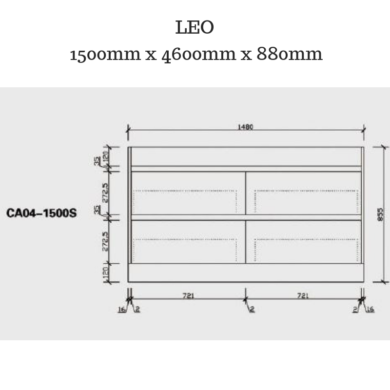 Leo 1500 Freestanding Timber-look-bathroom-vanity