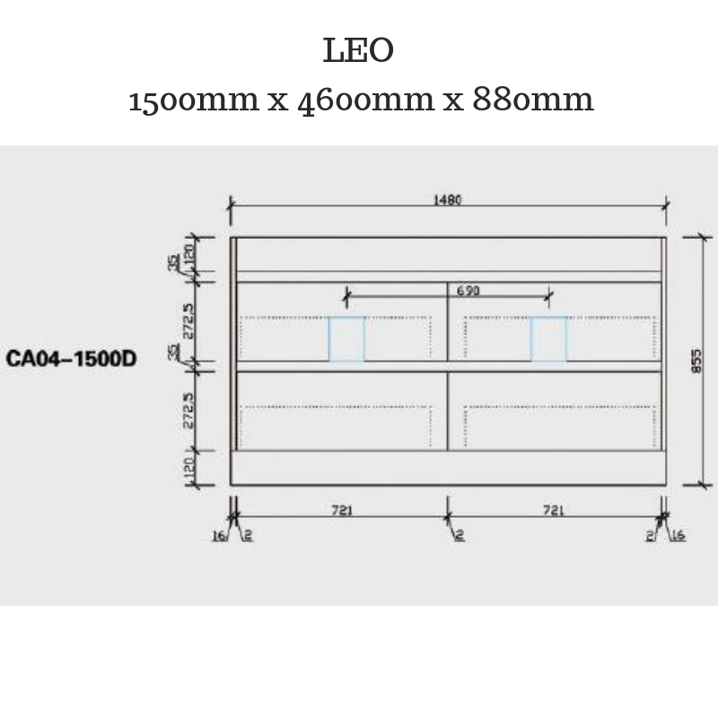 Leo 1500 Freestanding Timber-look-bathroom-vanity