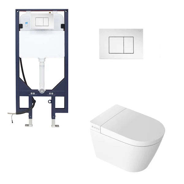 Zumi - Novus Wall Hung - Intelligent Smart Toilet Complete Package