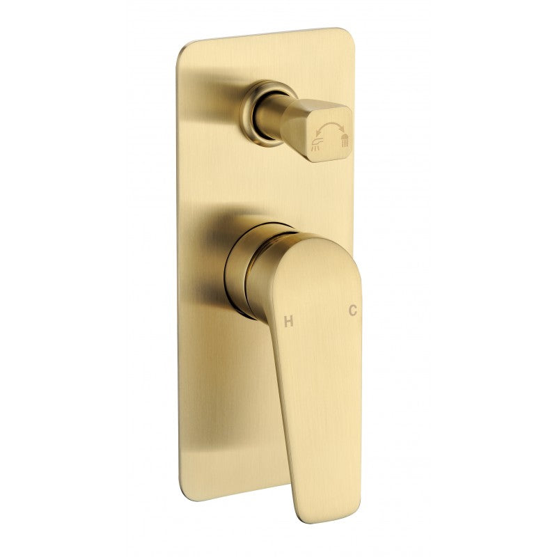 OST Shower and Bath mixer Brushed Gold with Diverter- OST GO59D