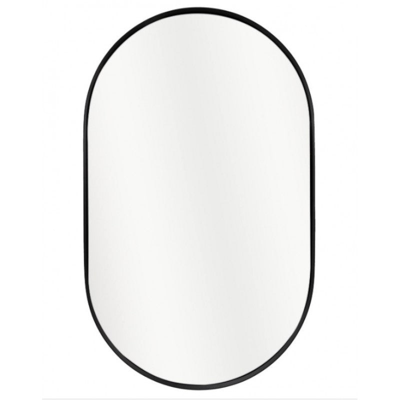 Matt Black Frame Oval mirror 900mm*600mm -  OT-65