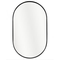 Matt Black Frame Oval mirror 900mm*600mm -  OT-65