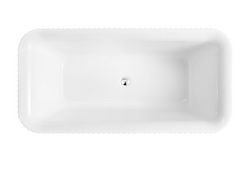 PIAZA FLUTED SQUARE BATH TUB- 1500MM