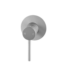 Round Pin Handle Shower/ bath Mixer Brushed Nickel - WT 509CBN