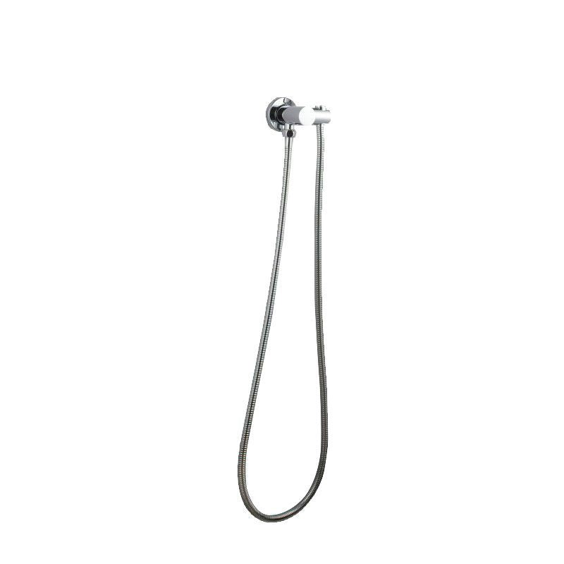 Pentro Chrome Round Shower Holder Wall Connector & Hose - sr31-n.01