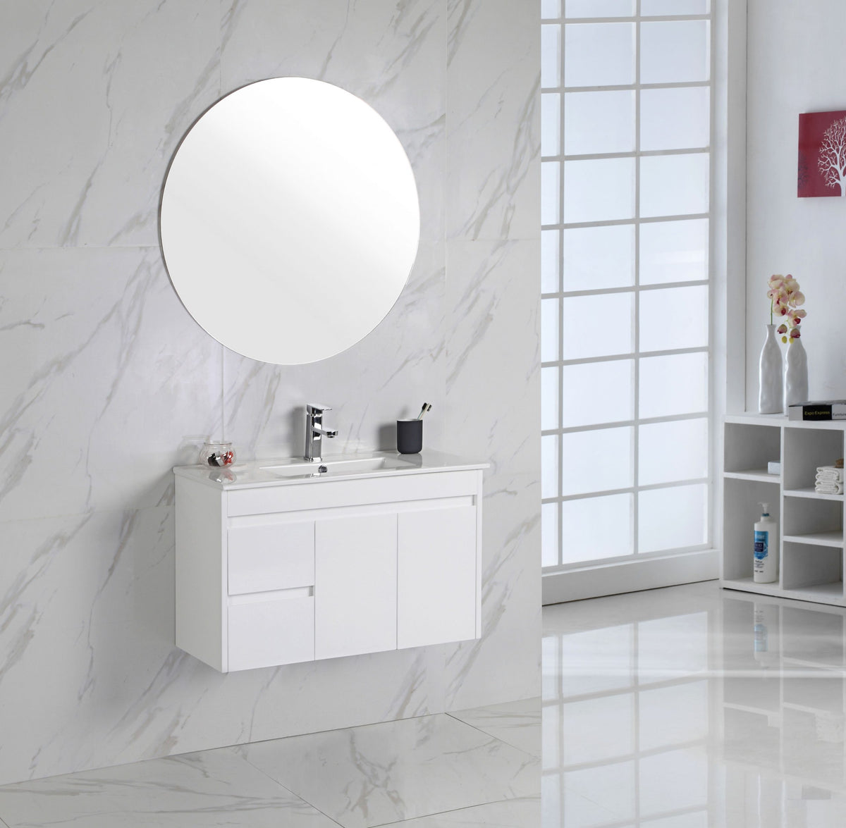 MAYA 900mm Slimline Wall Hung Vanity