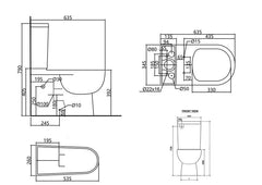 ECT - QUBI iii Rimless Toilet