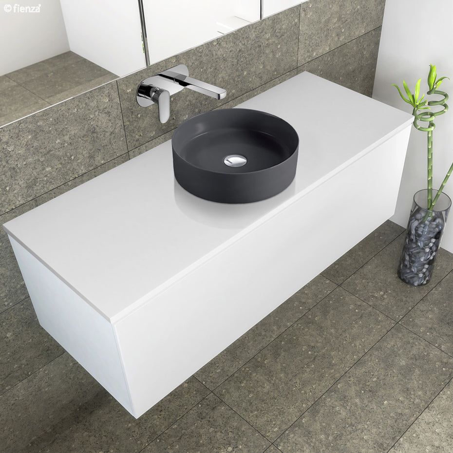 Reba Matte Dark Grey Above Counter Basin