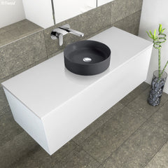 Reba Matte Dark Grey Above Counter Basin
