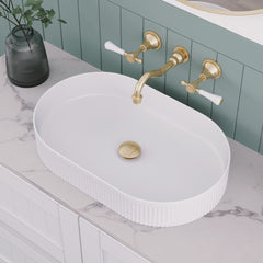 Eleanor Oval Above Counter Fluted Basin