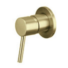 Round Pin Handle Shower/ bath Mixer Brushed Brass - WT 509CBB