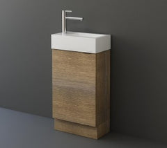 MEL 450MM FREESTANDING POWDER ROOM TIMBER LOOK VANITY - (FREE DELIVERY UNAVAILABLE ON CLEARANCE ITEMS)